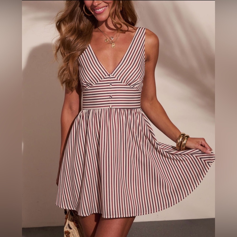Stripped Mini Dress